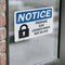 Signmission Propane Cage Locked When Not In Use Sign With Symbol, 10 in W x Rectangle, Vinyl Decal OS-2PACK-NS-D-710-L-17887 - alternate 5
